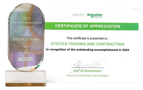 Schneider Electric Certificate